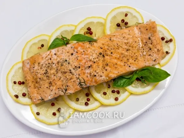 Фото блюда: Семга, запеченная в духовке