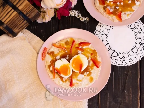 Фото блюда: Лепешки с яйцами на завтрак