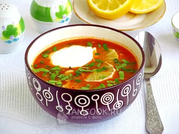 Фото блюда: Рыбная солянка «Трактирная»