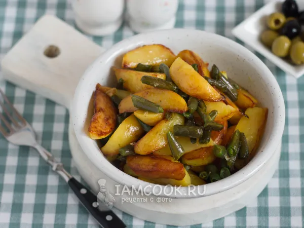 Фото блюда: Стручковая фасоль с картошкой