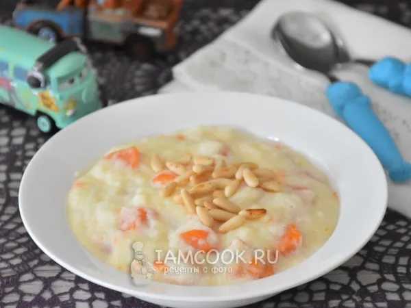 Фото блюда: Манная каша с тыквой