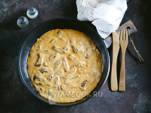 Фото блюда: Бефстроганов из телятины