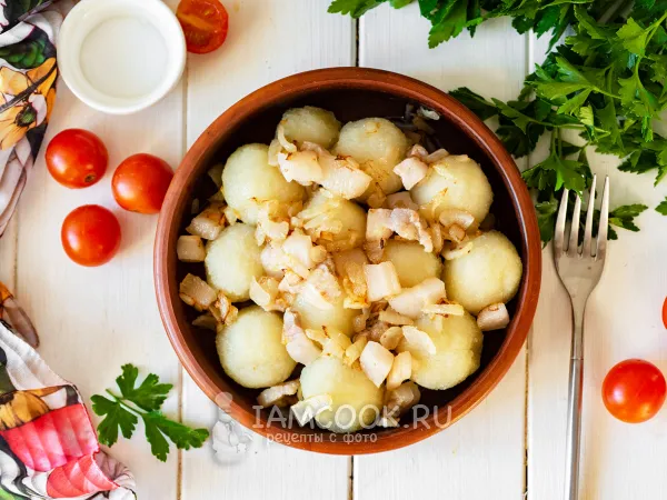 Фото блюда: Клецки из сырого картофеля