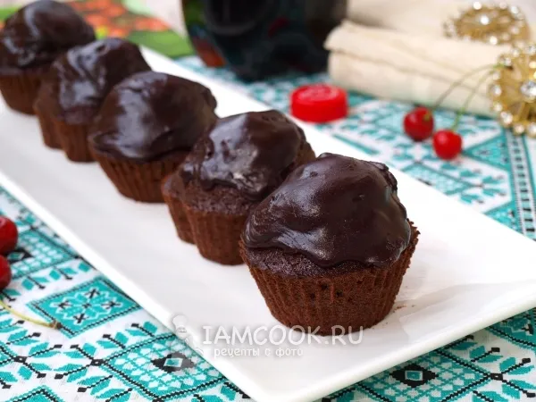 Фото блюда: Кексы на Кока-Коле с вишней