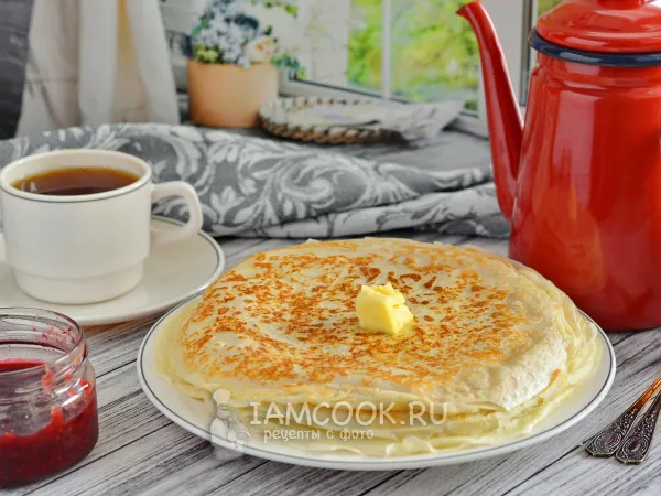 Фото блюда: Блины на варенце