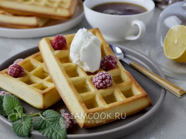 Фото блюда: Венские вафли в духовке в силиконовой форме