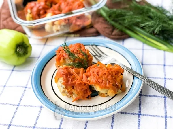 Фото блюда: Тефтели с куриным фаршем и макаронами