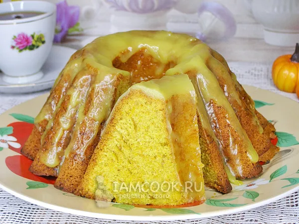 Фото блюда: Тыквенный кекс с апельсиновой помадкой