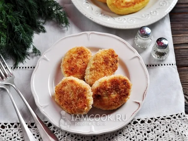 Фото блюда: Котлеты из куриного фарша в духовке