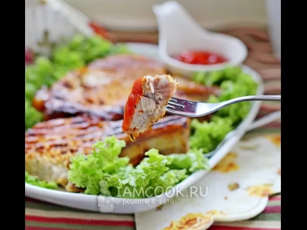 Фото блюда: Свиная корейка гриль