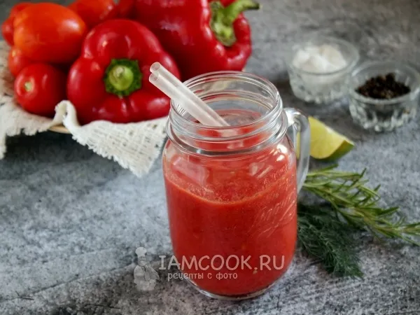 Фото блюда: Смузи из сладкого перца и помидоров
