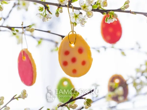 Фото блюда: Печенье «Пасхальные яйца»