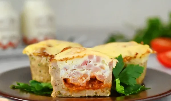 Фото блюда: Мясные корзиночки с начинкой в духовке
