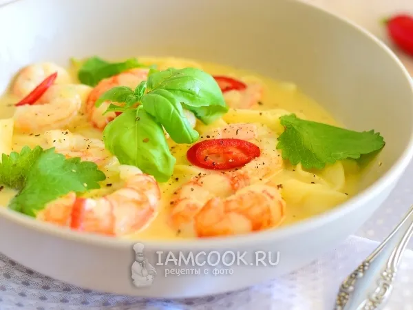Фото блюда: Лакса с креветками