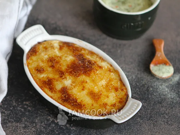 Фото блюда: Картофельная запеканка с курицей в аэрогриле