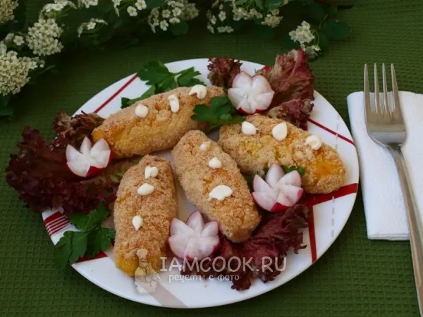 Фото блюда: Картофельные зразы с творогом