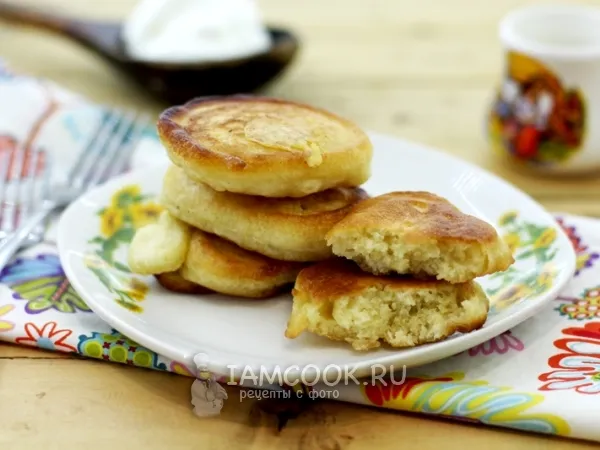 Фото блюда: Пышные оладьи на простокваше