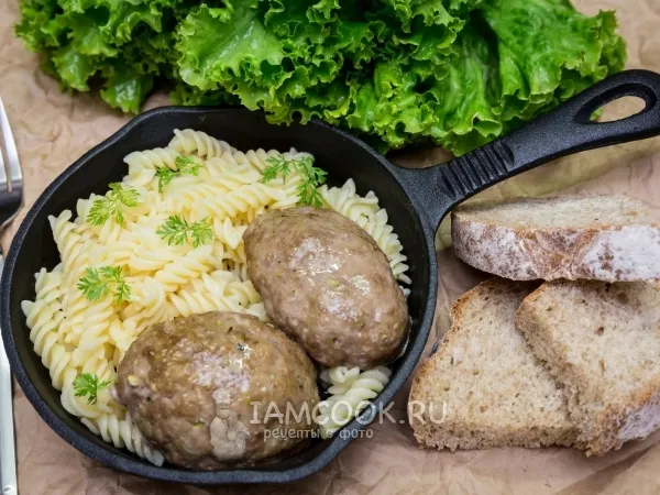 Фото блюда: Мясные котлеты, запеченные в духовке