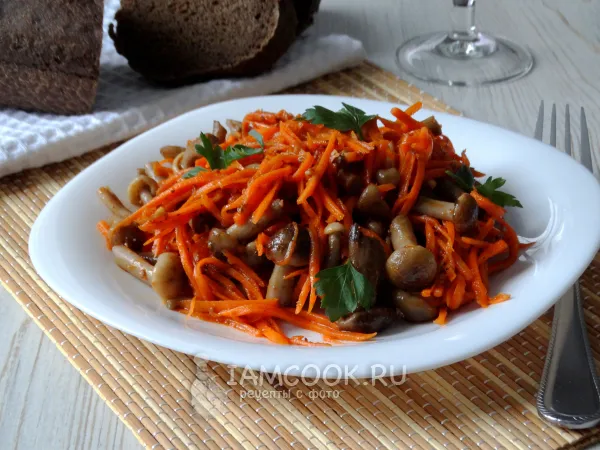 Фото блюда: Морковь по-корейски с опятами