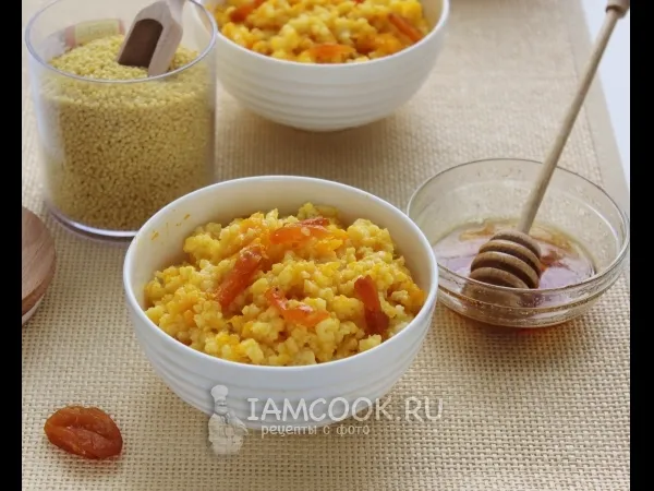 Фото блюда: Постная пшенная каша с тыквой