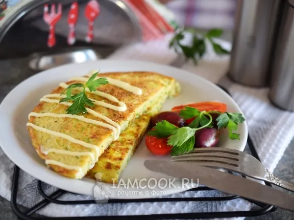 Фото блюда: Французский омлет с кабачками