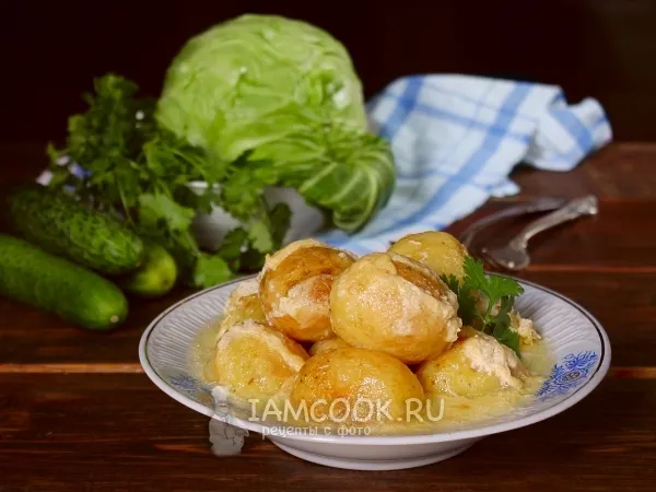 Фото блюда: Картошка в молоке в духовке