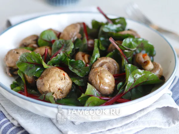 Фото блюда: Шампиньоны сувид (су-вид)