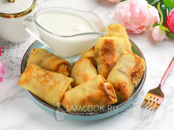 Фото блюда: Замороженные блины в аэрогриле