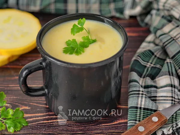 Фото блюда: Суп пюре из кабачков и капусты (белокочанной)