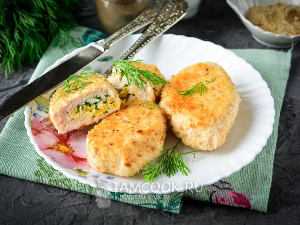 Фото блюда: Куриные зразы с яйцом