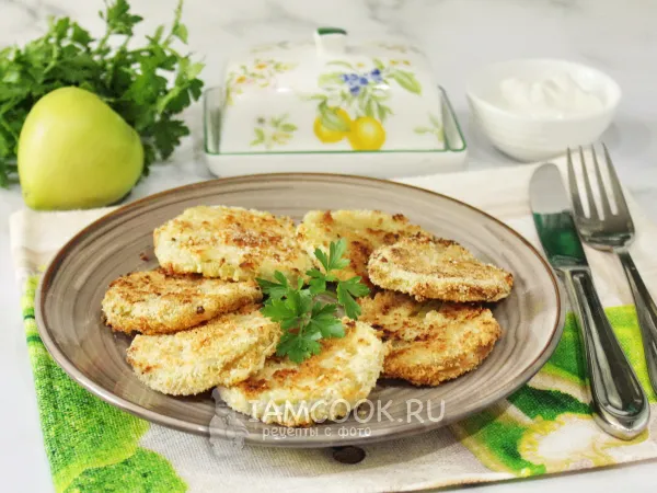 Фото блюда: Запеченные зеленые помидоры в духовке