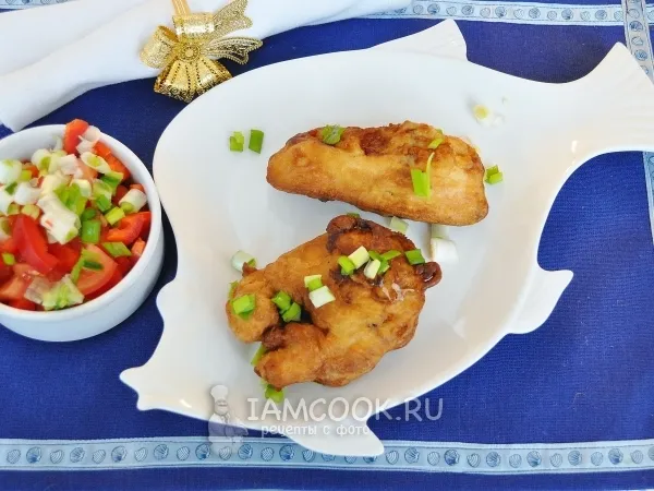 Фото блюда: Горбуша в пивном кляре