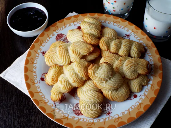 Фото блюда: Песочное печенье без яиц на маргарине