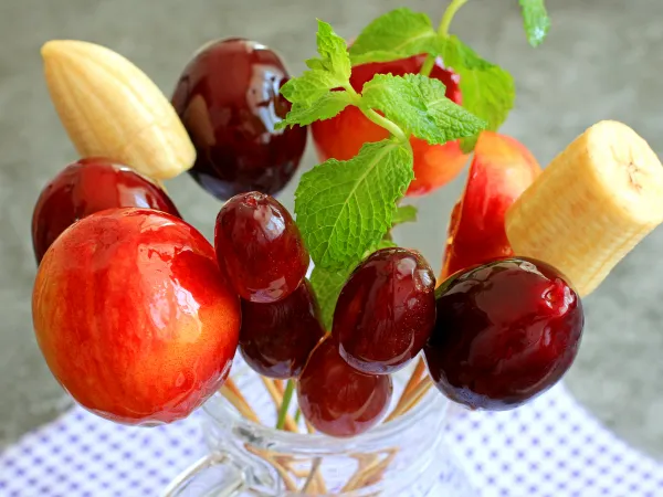 Фото блюда: Десерт «Фрукты в стекле»