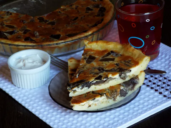 Фото блюда: Грибной тарт с картофельным тестом