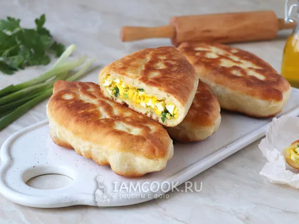 Фото блюда: Жареные пирожки на сыворотке без дрожжей