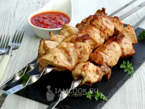 Фото блюда: Куриный шашлык с аджикой