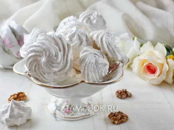 Фото блюда: Меренга с орехами