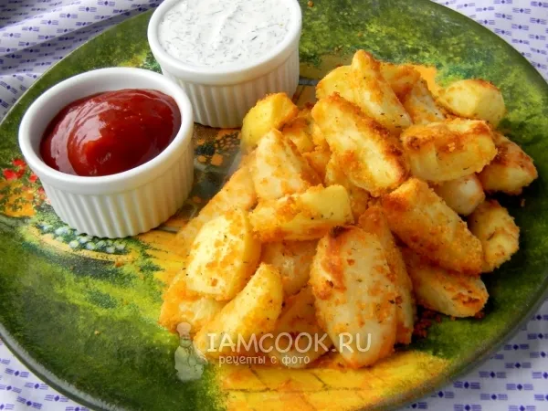 Фото блюда: Хрустящие картофельные дольки
