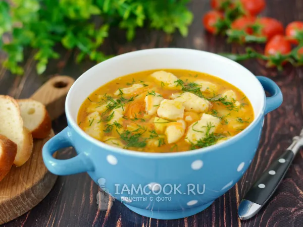 Фото блюда: Суп с клецками без мяса