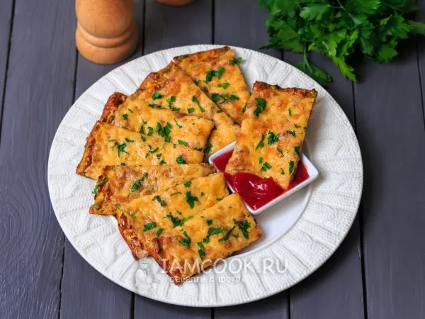 Фото блюда: Сырные хлебцы из кабачков