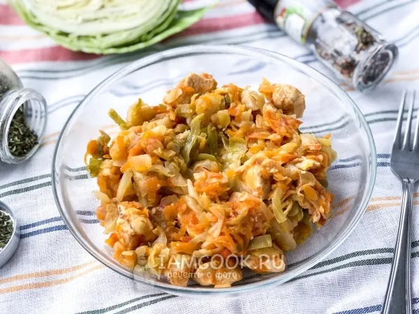 Фото блюда: Бигус с курицей в мультиварке