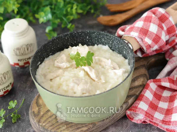 Фото блюда: Рис с курицей и сыром