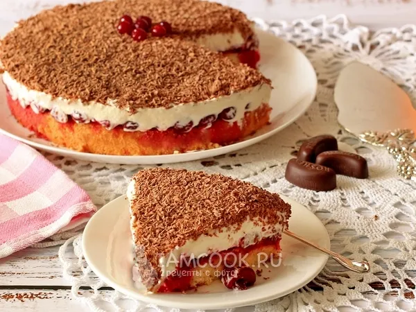 Фото блюда: Вишневый пирог «Наслаждение»