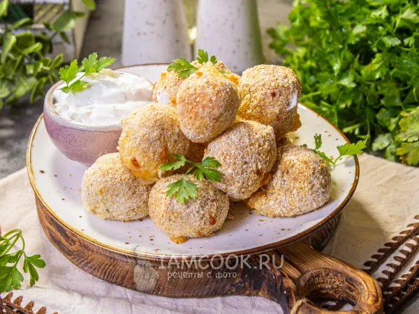 Фото блюда: Сырные шарики в аэрогриле