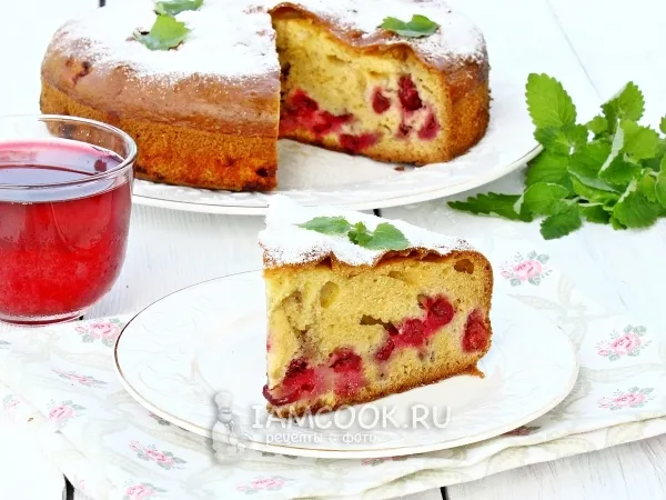 Фото блюда: Летний пирог с вишней