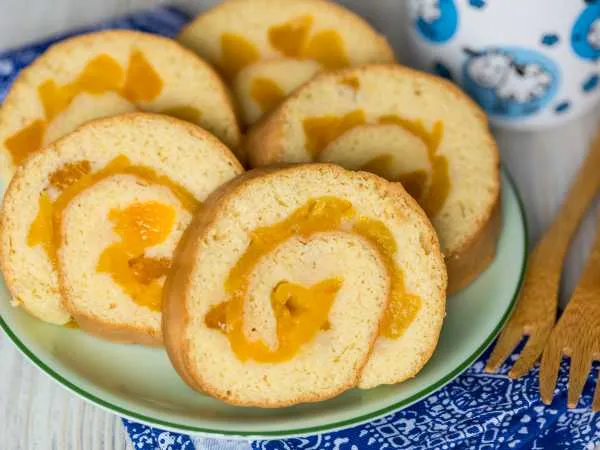 Фото блюда: Рулет с персиками