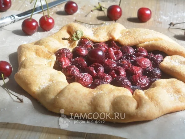 Фото блюда: Творожная галета с вишней