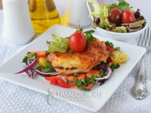 Фото блюда: Индейка с ананасами в духовке