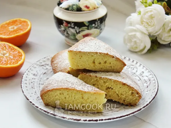 Фото блюда: Простой апельсиновый пирог